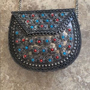 Vintage Indian style metal purse